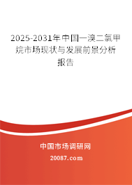 2025-2031年中国一溴二氯甲烷市场现状与发展前景分析报告 2025-2031年中国一溴二氯甲烷市场现状与发展前景分析报告