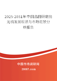 2025-2031年中国晶圆研磨抛光机发展现状与市场前景分析报告