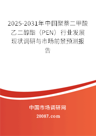 2025-2031年中国聚萘二甲酸乙二醇酯(PEN)行业发展现状调研与市场前景预测报告 2025-2031年中国聚萘二甲酸乙二醇酯(PEN)行业发展现状调研与市场前景预测报告