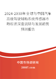 2024-2030年全球与中国汽车高级驾驶辅助系统传感器市场现状深度调研与发展趋势预测报告