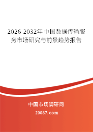 2026-2032年中国数据传输服务市场研究与前景趋势报告