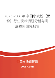 2025-2031年中国小麦粉（面粉）行业现状调研分析与发展趋势研究报告