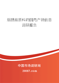 烟酰胺原料药国内产销信息调研报告