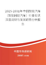 2025-2031年中国智能汽车（智能网联汽车）行业现状深度调研与发展趋势分析报告