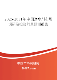 2025-2031年中国净水剂市场调研及投资前景预测报告