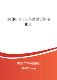 中国玻璃行业年度授信策略报告 中国玻璃行业年度授信策略报告