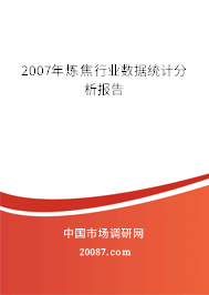 2007年炼焦行业数据统计分析报告