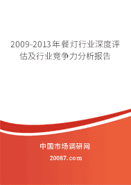 2009-2013年餐灯行业深度评估及行业竞争力分析报告 2009-2013年餐灯行业深度评估及行业竞争力分析报告