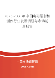 2025-2031年中国电磁辐射检测仪行业发展调研与市场前景报告
