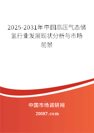 2025-2031年中国高压气态储氢行业发展现状分析与市场前景