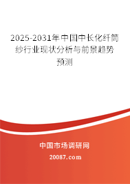2025-2031年中国中长化纤筒纱行业现状分析与前景趋势预测 2025-2031年中国中长化纤筒纱行业现状分析与前景趋势预测