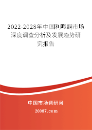 2022-2028年中国利哌酮市场深度调查分析及发展趋势研究报告