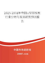2025-2031年中国U型钢板桩行业分析与发展趋势预测报告 2025-2031年中国U型钢板桩行业分析与发展趋势预测报告