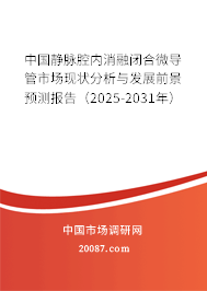 中国静脉腔内消融闭合微导管市场现状分析与发展前景预测报告（2025-2031年）