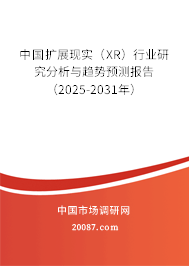 中国扩展现实（XR）行业研究分析与趋势预测报告（2025-2031年）