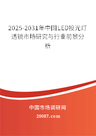2025-2031年中国LED投光灯透镜市场研究与行业前景分析