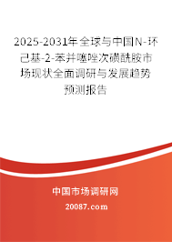 2025-2031年全球与中国N-环己基-2-苯并噻唑次磺酰胺市场现状全面调研与发展趋势预测报告