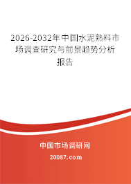 2026-2032年中国水泥熟料市场调查研究与前景趋势分析报告