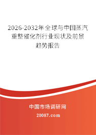 2026-2032年全球与中国蒸汽重整催化剂行业现状及前景趋势报告