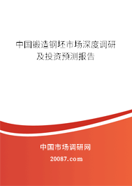 中国锻造钢坯市场深度调研及投资预测报告