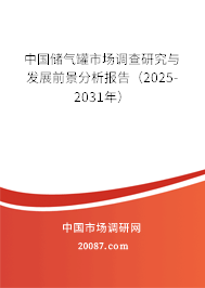 中国储气罐市场调查研究与发展前景分析报告（2025-2031年）