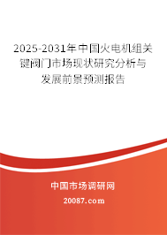 2025-2031年中国火电机组关键阀门市场现状研究分析与发展前景预测报告 2025-2031年中国火电机组关键阀门市场现状研究分析与发展前景预测报告