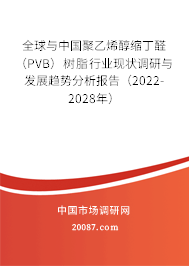 全球与中国聚乙烯醇缩丁醛（PVB）树脂行业现状调研与发展趋势分析报告（2022-2028年）