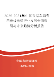 2025-2031年中国铁路车辆专用电线电缆行业发展全面调研与未来趋势分析报告
