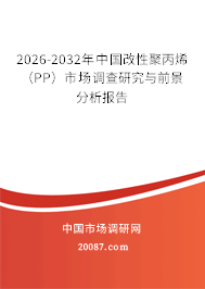 2026-2032年中国改性聚丙烯（PP）市场调查研究与前景分析报告