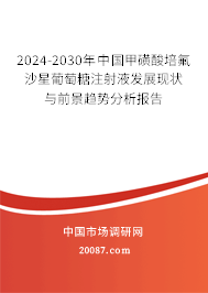 2024-2030年中国甲磺酸培氟沙星葡萄糖注射液发展现状与前景趋势分析报告 2024-2030年中国甲磺酸培氟沙星葡萄糖注射液发展现状与前景趋势分析报告