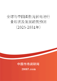 全球与中国柔性光伏电池行业现状及发展趋势预测(2025-2031年) 全球与中国柔性光伏电池行业现状及发展趋势预测(2025-2031年)
