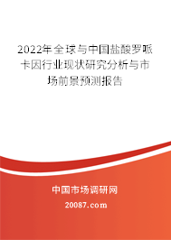 2022年全球与中国盐酸罗哌卡因行业现状研究分析与市场前景预测报告 2022年全球与中国盐酸罗哌卡因行业现状研究分析与市场前景预测报告
