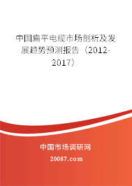 中国扁平电缆市场剖析及发展趋势预测报告（2012-2017）