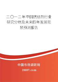 二〇一二年中国抗结剂行业研究分析及未来四年发展前景预测报告