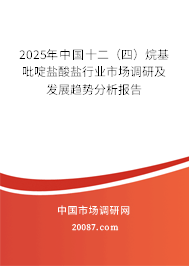 2025年中国十二（四）烷基吡啶盐酸盐行业市场调研及发展趋势分析报告