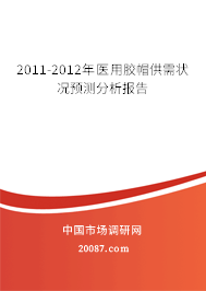 2011-2012年医用胶帽供需状况预测分析报告