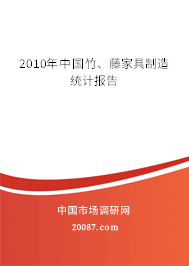 2010年中国竹、藤家具制造统计报告 2010年中国竹、藤家具制造统计报告
