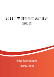 2011年中国智能电表产业调研报告