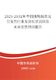 2025-2031年中国噻吨酮类光引发剂行业发展现状调研及未来走势预测报告