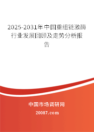 2025-2031年中国重组链激酶行业发展回顾及走势分析报告
