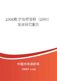 2008数字版权管理（DRM）发展研究报告