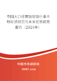 中国大口径螺旋钢管行业市场现状研究与未来前景趋势报告(2024年) 中国大口径螺旋钢管行业市场现状研究与未来前景趋势报告(2024年)