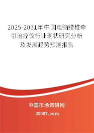 2025-2031年中国电脑腰椎牵引治疗仪行业现状研究分析及发展趋势预测报告