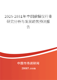 2025-2031年中国偏摆仪行业研究分析与发展趋势预测报告
