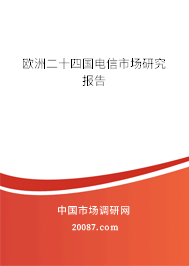 欧洲二十四国电信市场研究报告