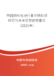 中国燃料电池行业市场现状研究与未来前景趋势报告（2025年）