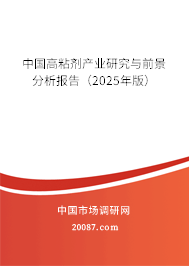 中国高粘剂产业研究与前景分析报告（2025年版）