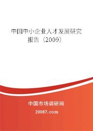 中国中小企业人才发展研究报告(2009) 中国中小企业人才发展研究报告(2009)