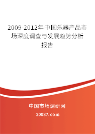 2009-2012年中国乐器产品市场深度调查与发展趋势分析报告 2009-2012年中国乐器产品市场深度调查与发展趋势分析报告