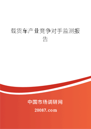 载货车产业竞争对手监测报告